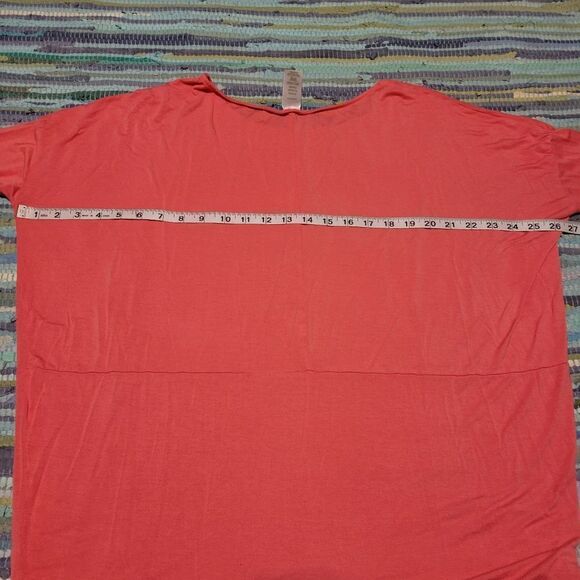 Avon Women's Coral Long Dolman Sleeve Boatneck Pullover Stretch Top Size S/M - Picture 9 of 12